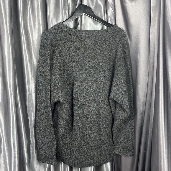 VTG Pendleton Virgin Wool Cardigan Sweater Men's XL Shetland Gray Tweed Grandpa - Picture 12 of 13